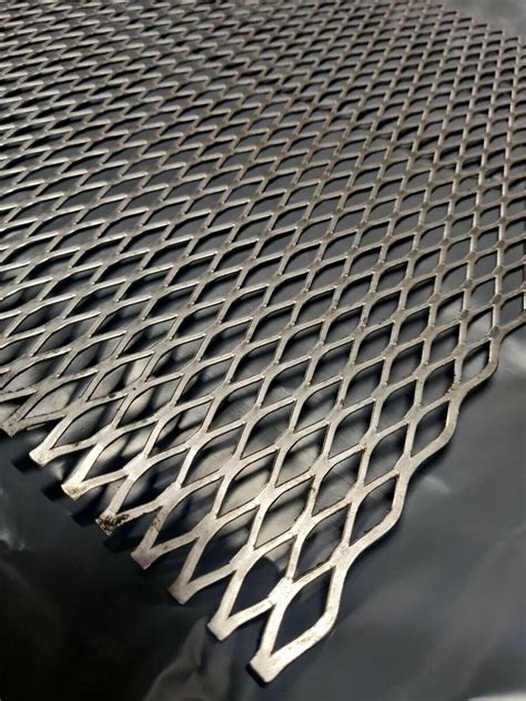 diamond mesh sheet metal|diamond shape steel grid screen.